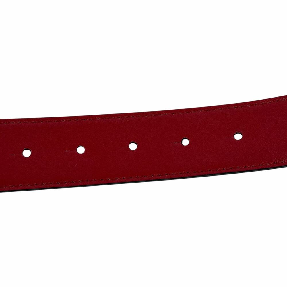 Christian Louboutin CL Logo Calf Leather Belt Leche White Size 90/36 - Picture 12 of 12